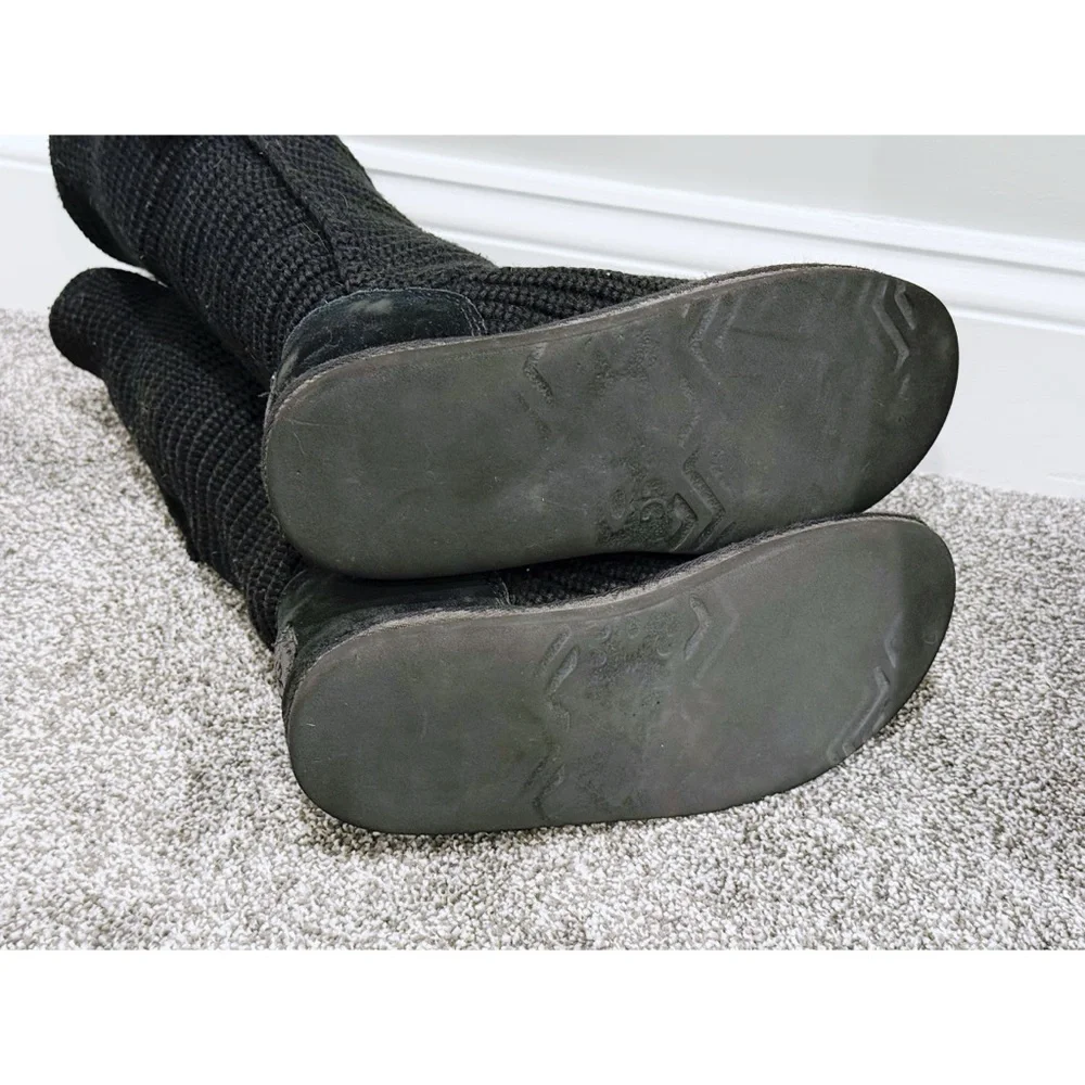 Ugg Classic Cardy Knit Tall Boots in Black